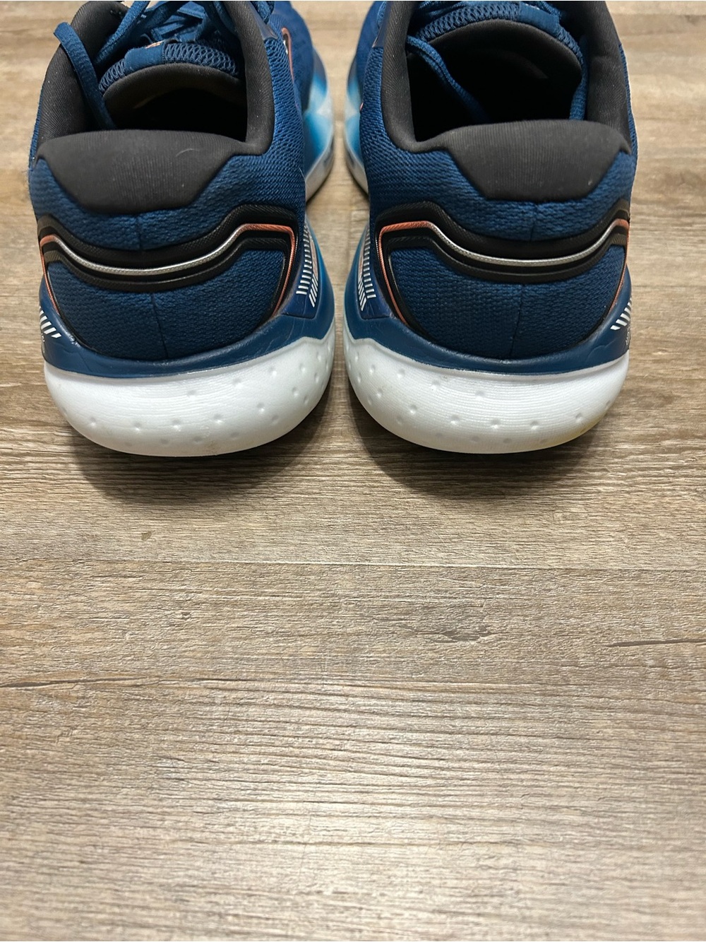 Brooks Glycerin 21 Men’s Size 12.5 Running Athletic Shoes Blue Orange Accents - Picture 3 of 11